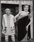 Arnold Stang and unidentified in the 1964 national touring stage production A Funny Thing Happened on the Way to the Forum