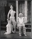 Jerry Lester and unidentified in the 1964 national touring stage production A Funny Thing Happened on the Way to the Forum