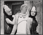 Paul Hartman and unidentified in the 1964 national touring stage production A Funny Thing Happened on the Way to the Forum