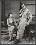 Dolores Sutton and Roscoe Lee Browne in the stage production General Seeger