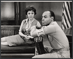 Dolores Sutton and Roscoe Lee Browne in the stage production General Seeger