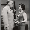 William Bendix and Dolores Sutton in the stage production General Seeger