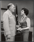 William Bendix and Dolores Sutton in the stage production General Seeger