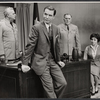 John Leslie, Tim O'Connor, William Bendix and Dolores Sutton in the stage production General Seeger