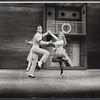 Roger Braun, Patti Mariano [center] and Scotty Salmon [backround] in the stage production George M!
