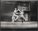 Roger Braun, Patti Mariano [center] and Scotty Salmon [backround] in the stage production George M!