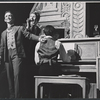 Joel Grey, Harvey Evans and Scotty Salmon [on piano] in the stage production George M!