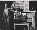 Joel Grey, Harvey Evans and Scotty Salmon [on piano] in the stage production George M!