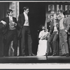 James Dybas, Ron Young, Jonelle Allen, Gene Castle, Harvey Evans and Joel Grey in the stage production George M!