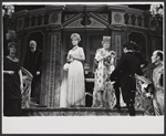 Florence Henderson and Irene Browne (center) and the company in the stage production The Girl Who Came to Supper