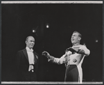 Roderick Cook and Jose Ferrer in the stage production The Girl Who Came to Supper