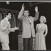 Morgan Sterne, Bill Becker and Diane Cilento in the stage production The Good Soup