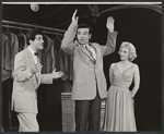 Morgan Sterne, Bill Becker and Diane Cilento in the stage production The Good Soup