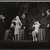 Diane Cilento [standing third from right] and unidentified others in the stage production The Good Soup