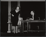 Ruth Gordon and Jules Munshin in the stage production The Good Soup