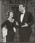 Ruth Gordon and Jules Munshin in the stage production The Good Soup