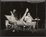 Diane Cilento and unidentified in the stage production The Good Soup