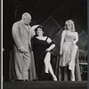 Ernest Truex [left], Diane Cilento [right] and unidentified [center] in the stage production The Good Soup