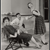 Pat Finley, James Pompeii and Saralou Cooper in the stage production Greenwich Village USA