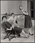 Pat Finley, James Pompeii and Saralou Cooper in the stage production Greenwich Village USA