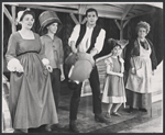 Maggie Task, Ian Tucker, Anthony Perkins, Brenda Harris and Pert Kelton in the stage production Greenwillow