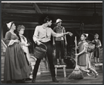 Pert Kelton, Anthony Perkins [center] and unidentified others in the stage production of Greenwillow