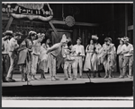 Joseph Bova [center wearing derby] and unidentified others in the stage production Hot Spot