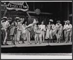 Joe Bova [center wearing derby] and unidentified others in the stage production Hot Spot