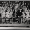 Mary Louise Wilson [third from left in front row], Joseph Campanella [fourth from right in dark jacket in front row] and unidentified others in the stage production Hot Spot