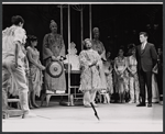 Joe Bova [far left with back to camera], Arny Freeman [center], Joseph Campanella [at right in dark suit] and unidentified others in the stage production Hot Spot