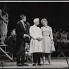 Arny Freeman [center in white jacket], Judy Holliday and unidentified others in the stage production Hot Spot