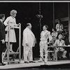 Joseph Campanella, Judy Holliday, Howard Freeman, Joe Bova and unidentified others in the stage production Hot Spot