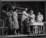 Joseph Campanella, Judy Holliday, Joe Bova and unidentified others in the stage production Hot Spot