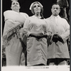 Fran Stevens, Madeline Kahn and Sammy Smith in the pre-Broadway tryout of the stage production How Now Dow Jones