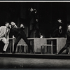 Tony Roberts [at left] and unidentified others in the stage production How Now Dow Jones