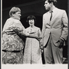 Charlotte Jones, Lucie Lancaster and Tony Roberts in the stage production How Now Dow Jones