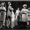 Marlyn Mason [foreground, 2nd from left] and unidentified performers in the stage production How Now Dow Jones
