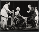 Tony Roberts, Hiram Sherman, Brenda Vaccaro and unidentified in the stage production How Now Dow Jones