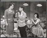Robert Morse, Bonnie Scott and Ruth Kobart in the stage production How to Succeed in Business Without Really Trying