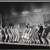 Ensemble in the stage production How to Succeed in Business Without Really Trying