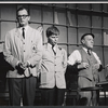 Charles Nelson Reilly, Robert Morse and unidentified in the stage production How to Succeed in Business Without Really Trying
