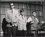 Charles Nelson Reilly, Robert Morse and unidentified in the stage production How to Succeed in Business Without Really Trying
