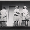 Robert Morse, Claudette Sutherland and Bonnie Scott in the stage production How to Succeed in Business Without Really Trying