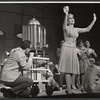 Charles Nelson Reilly, Claudette Sutherland and ensemble in the stage production How to Succeed in Business Without Really Trying