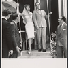 Virginia Martin, Charles Nelson Reilly [center] and ensemble in the stage production How to Succeed in Business Without Really Trying