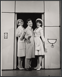 Darryl Hickman, Michele Lee and unidentified in the stage production How to Succeed in Business Without Really Trying