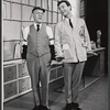 Darryl Hickman [right] and unidentified in the stage production How to Succeed in Business