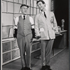 Darryl Hickman [right] and unidentified in the stage production How to Succeed in Business Without Really Trying