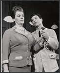 Darryl Hickman [right] and unidentified in the stage production How to Succeed in Business Without Really Trying