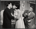 Darryl Hickman, Michele Lee and Rudy Vallee in the stage production How to Succeed in Business Without Really Trying